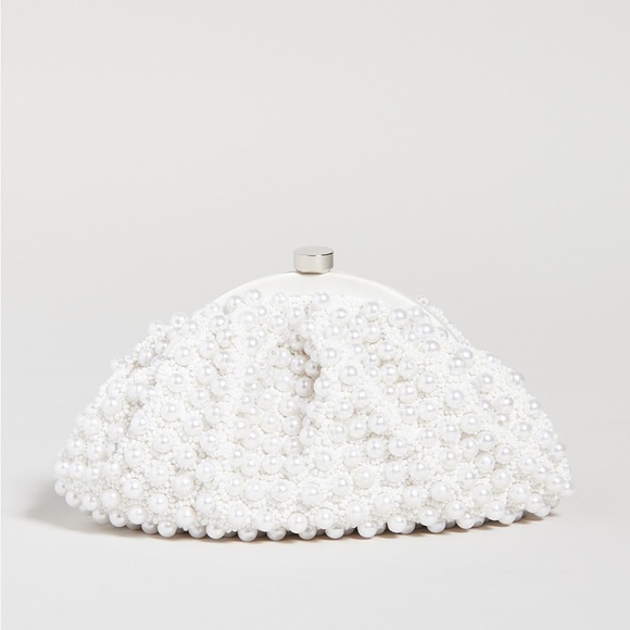 👰‍♀️NWT Santi Imitation Pearl Clutch - Picture 1 of 7